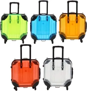 SEDLAV Mini Trolley Case Jewelry Box - Make Up Organizator, Make Up Organizers and Storage, Compact Cosmetic Eyelash Square Luggage Storage Case & Makeup Box Organizer with Mirror, Lock, and Key