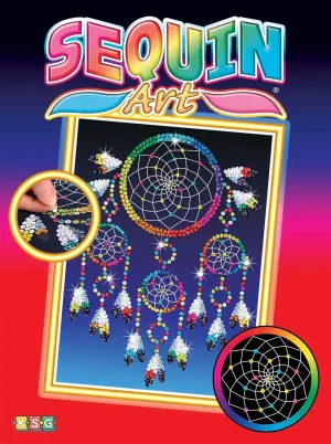 Sequin Art Red Dreamcatcher Sparkling Arts & Crafts