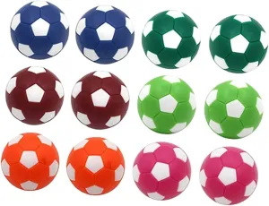 Set of 12 Mini Soccer Balls Table Football Replacement Balls 36mm Size Bright and Vibrant Fun for Boys and Girls
