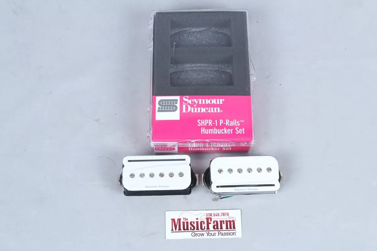 Seymour Duncan SHPR-1s P-Rails - Neck and Bridge Pickup Set White