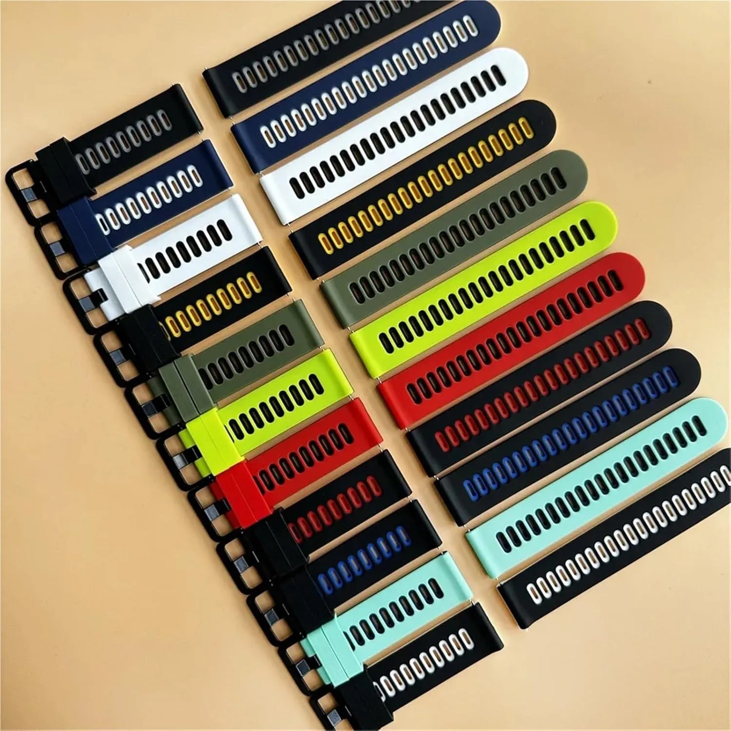 Silicone Watch Straps Quick Release Replacement Band 20mm 22mm Men Women Universal
