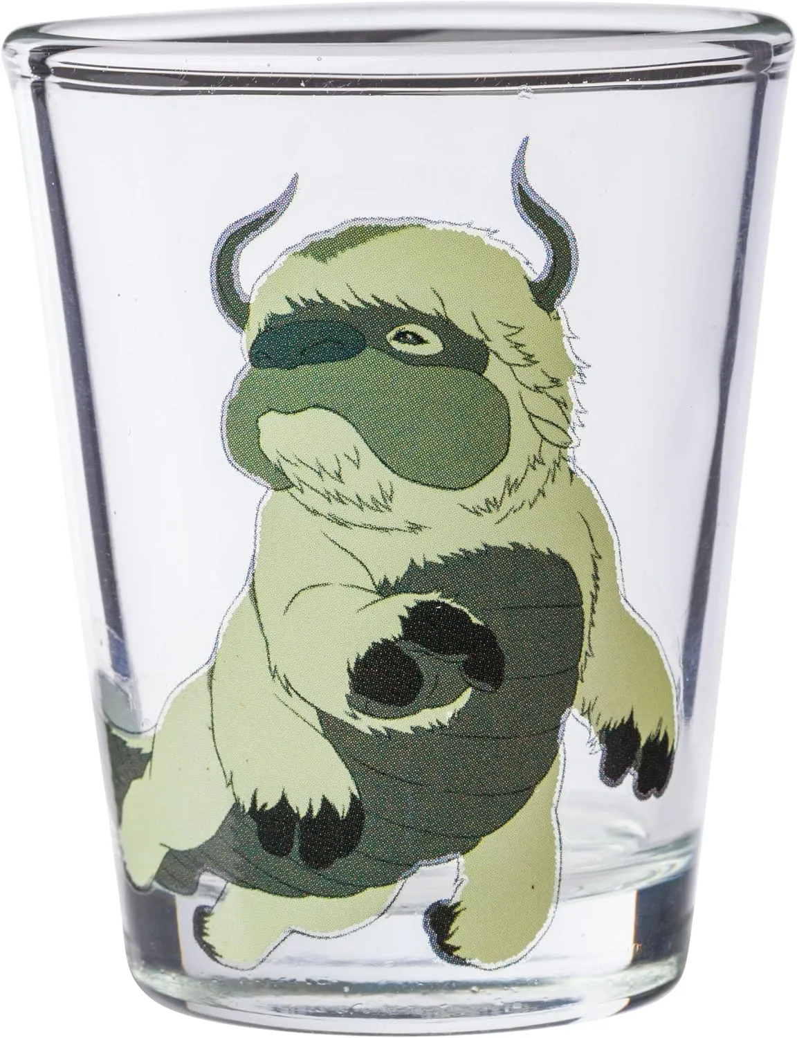Silver Buffalo Avatar the Last Airbender Featuring Aang, Katara, Toph, Appa, and Momo 4 Pack Mini Glasses, 1.5 Ounces