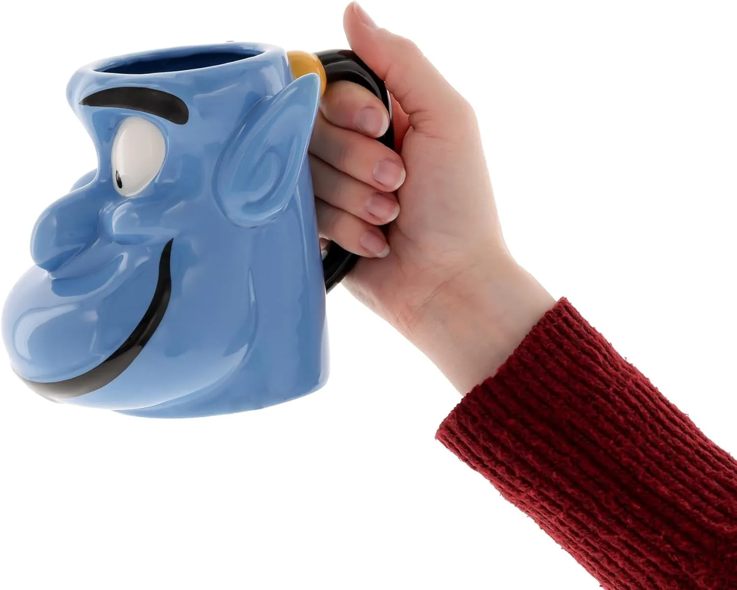 Silver Buffalo Disney Aladdin Genie Ceramic 3D Sculpted Mug, 22 Ounces