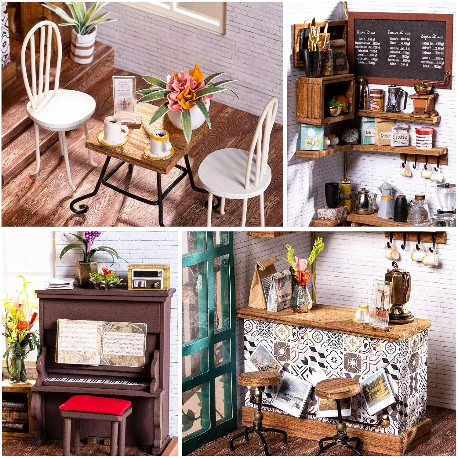 Simon's Coffee Miniature Dollhouse Kit