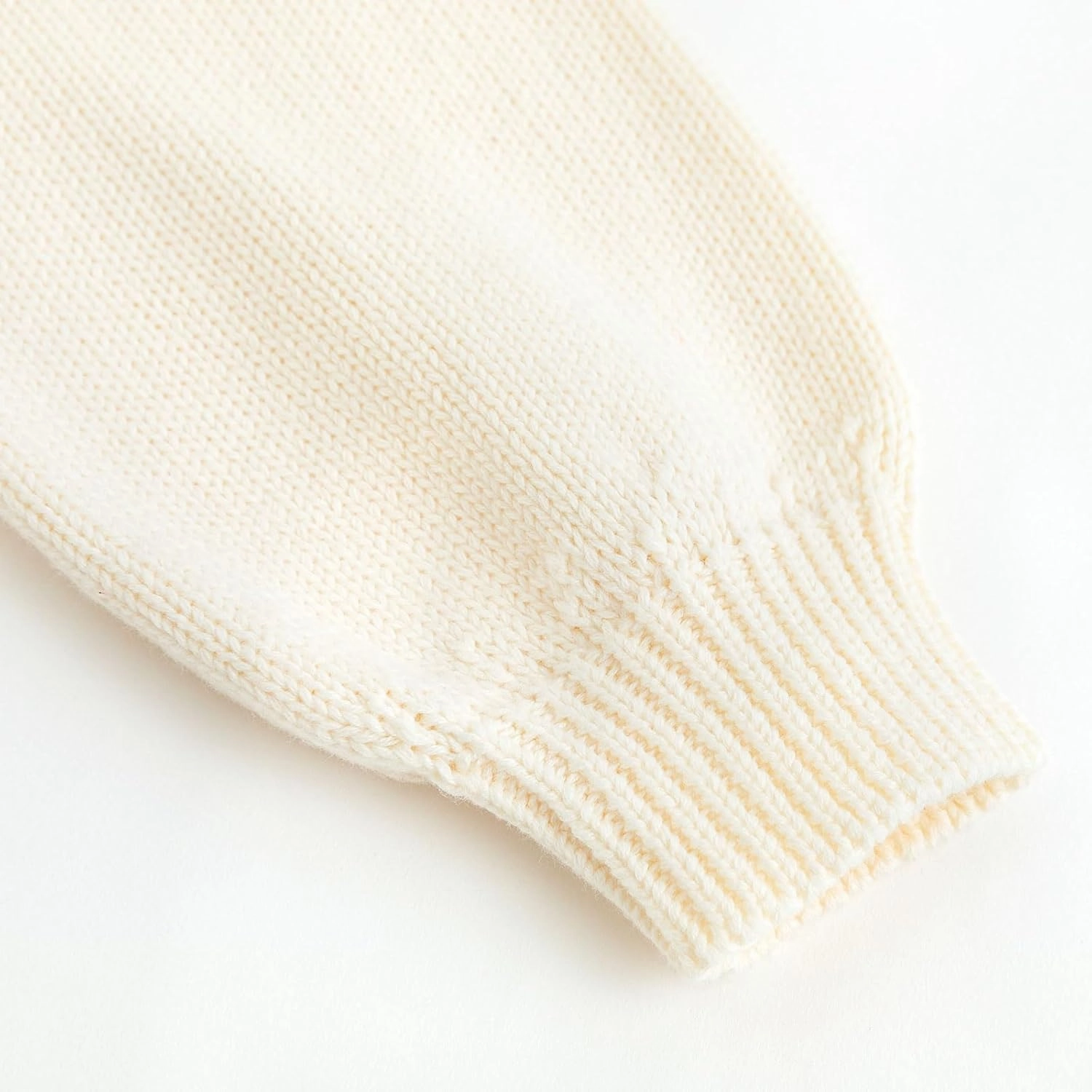 Simplee kids Baby Girl Knit Cardigan Sweater Cream Cotton Autumn Coat