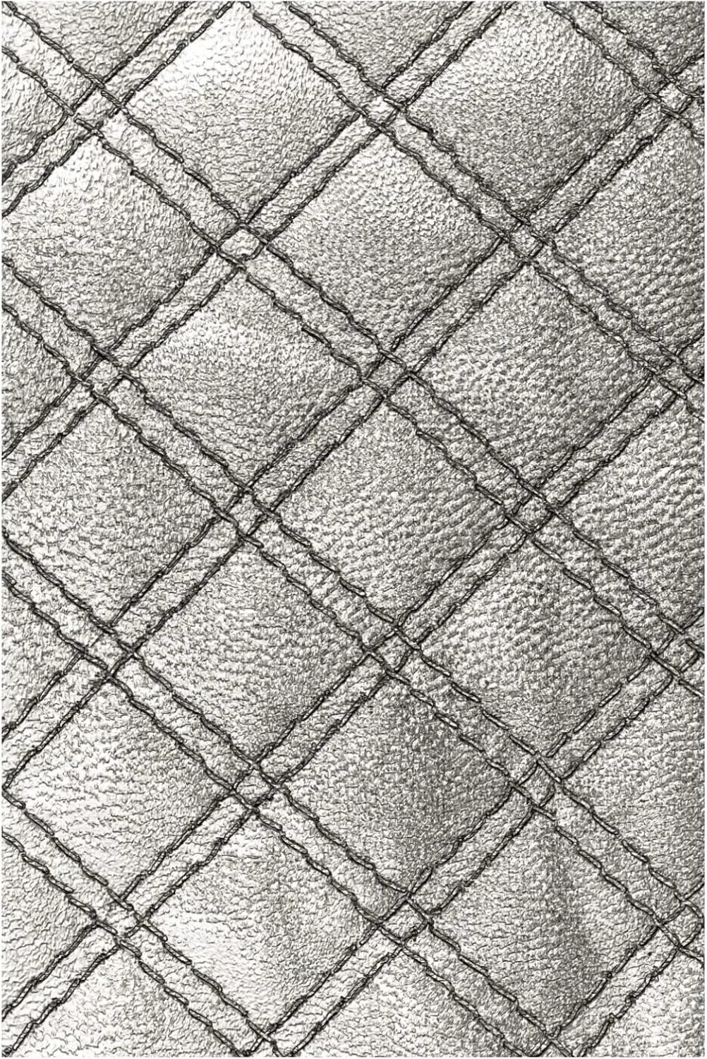 Sizzix 3-D Texture Fades Embossing Folder Quilted by Tim Holtz, 665734, Multicolor