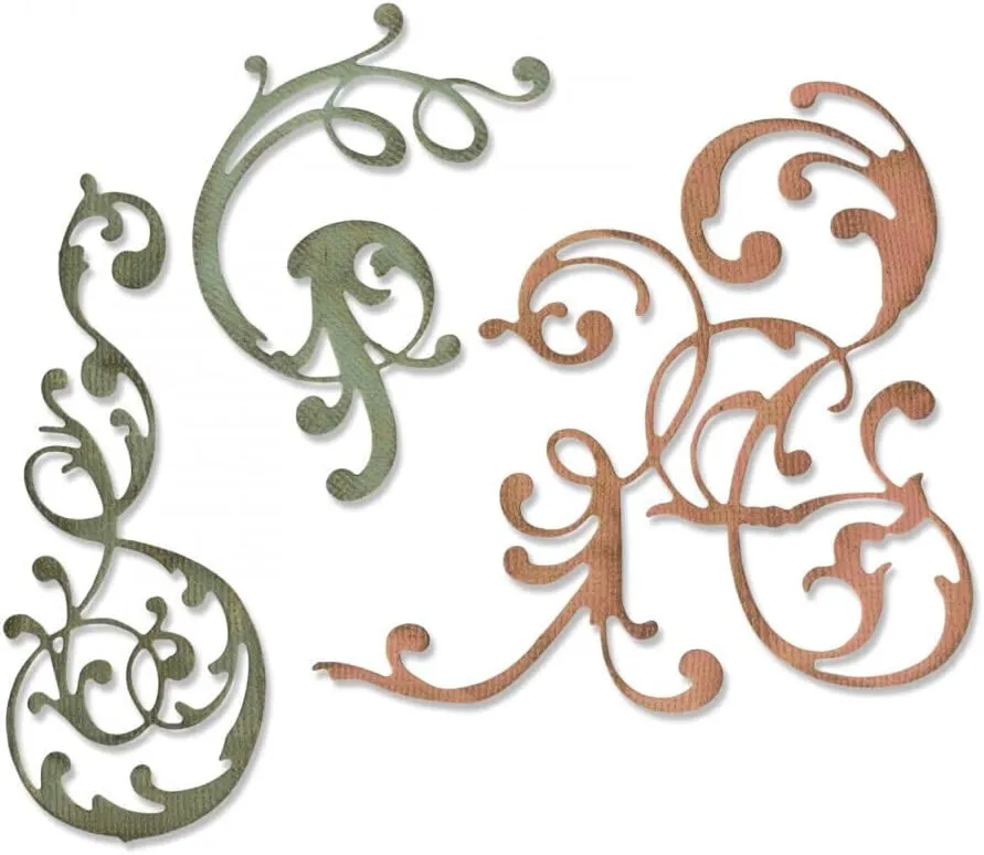 Sizzix, Multi Color, Thinlits Die Set , Adorned by Tim Holtz, 3 Pack, One Size