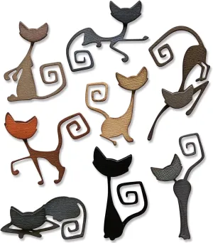 Sizzix Sizzx Thinlits Die Set 16PK Mischievous by Tim Holtz | 665996 | Chapter 3 2022, Multicolor