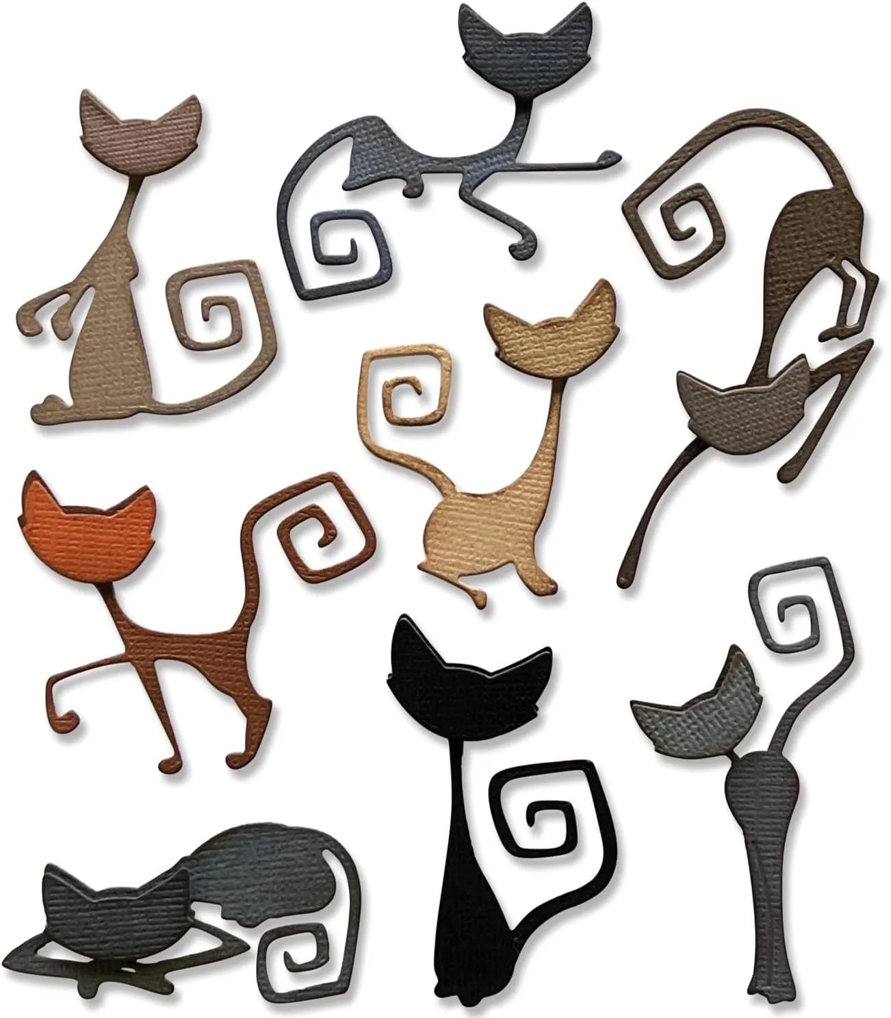 Sizzix Sizzx Thinlits Die Set 16PK Mischievous by Tim Holtz | 665996 | Chapter 3 2022, Multicolor