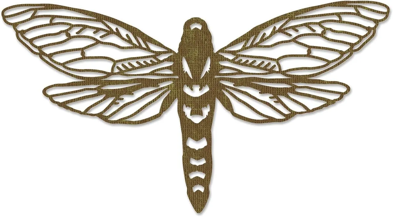 Sizzix Thinlits Die - Perspective Moth by Tim Holtz, 665434
