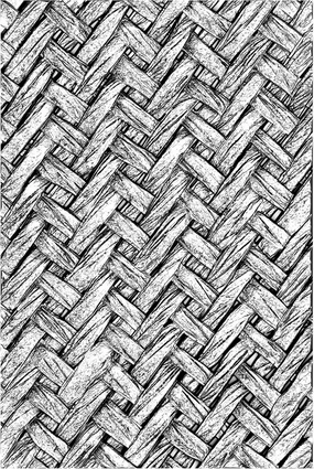 Sizzix 3D Texture Fades Embossing Folder 664759 Intertwine by Tim Holtz One Size, Multicolor