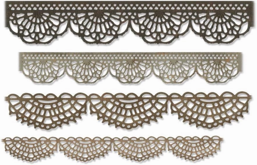 Sizzix, Multi Color, Thinlits Die Set , Crochet by Tim Holtz, 4 Pack, One Size
