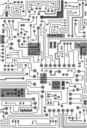 Sizzix Multi-Level Textured Impressions Embossing Folder Circuit by Tim Holtz, 665372, Multicolor