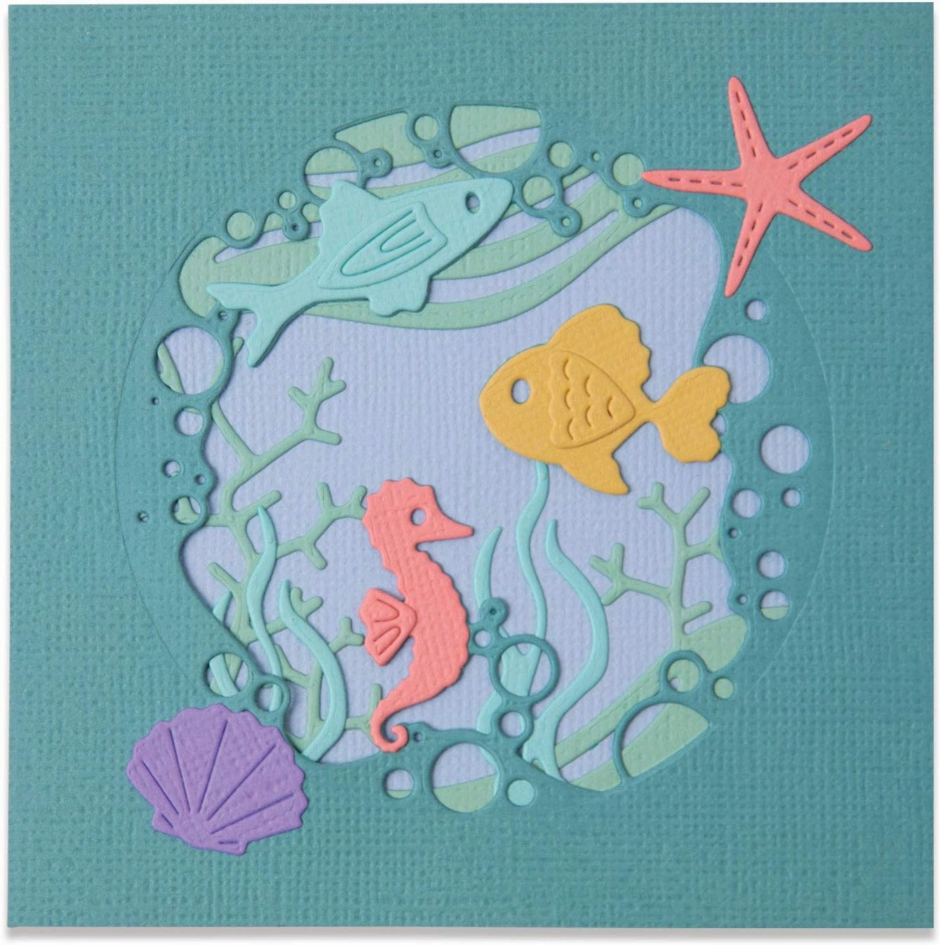 Sizzix Thinlits Die Set 9PK Ocean Scene by Olivia Rose, 665190, Multicolor