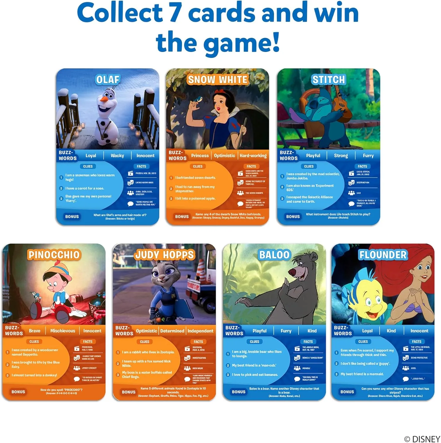 Skillmatics Guess in 10 Disney, Card Game for Girls, Boys, Kids, Teens, Adults, Who Love Cinderella, Mickey Mouse, Moana, Gifts for Ages 6, 7, 8, 9 and Up