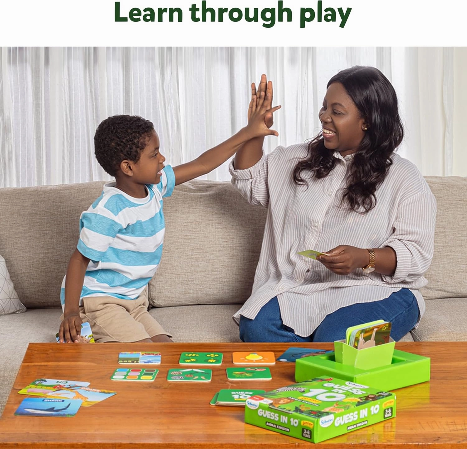 Skillmatics Guess in 10 Animal Kingdom, Perfect for Boys, Girls, Kids, Teens, Adults Who Love Animal Card Games, Trivia, Travel Games, Gifts for Ages 6, 7, 8, 9, 10, and Up