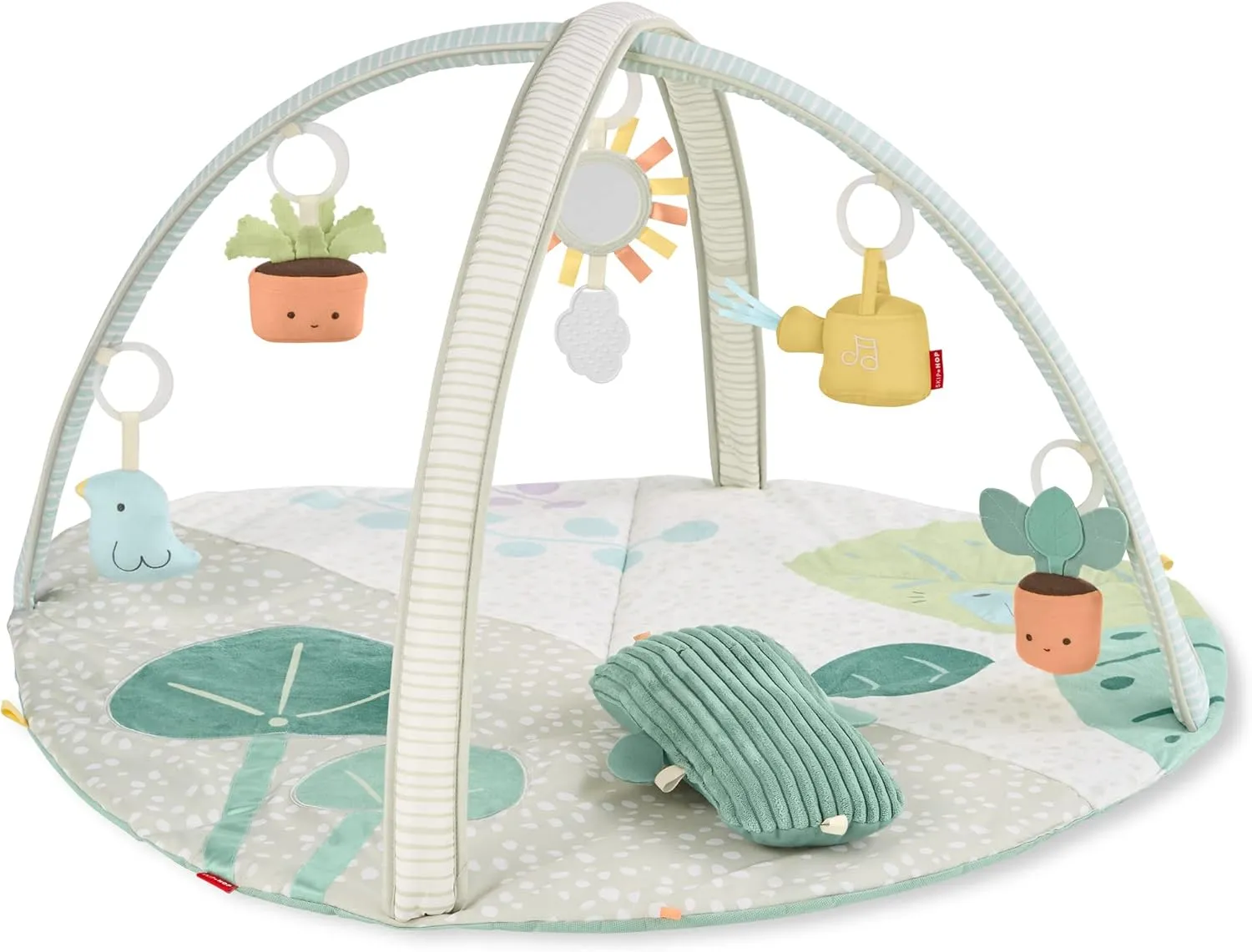 Skip Hop Tummy Time Mat, 3-in-1 Activity Baby Play Gym, Age 0 , Garden Oasis, Green Multi