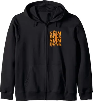 Slam Dunk Showdown in aerial Combat Zip Hoodie