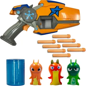 SLUGTERRA Eli's Rapid Fire Megamorph Blaster & Mini Collectible Figurines Bundle, Toy Set Includes 1 Blaster, 2-Pack Slug Characters, 8 Slug Ammo & Burpy Exclusive Figure