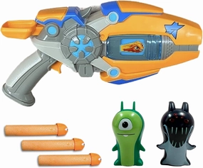 Slugterra Eli's Blaster & Mini Collectible Figurines Bundle, Set Includes 1 Blaster, 2-Pack Slug Characters & 3 Foam Slug Ammo, Toy for Kids & Teens