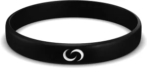 Smart Silicone NFC Wristband, Sleek Durable Smart Band with Instant App-Free Sharing, Seamless Band for Tech Enthusiasts and More, Black