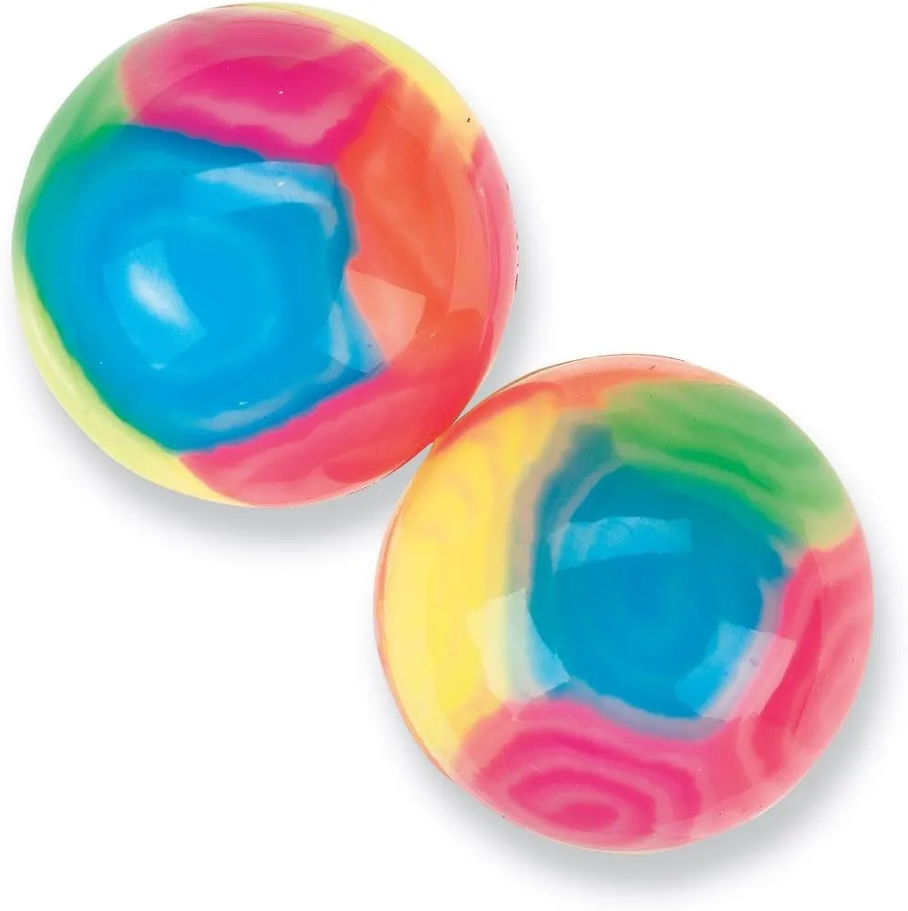 SmileMakers 42mm Giant Marble Swirl Bouncing Balls - 24 per Pack