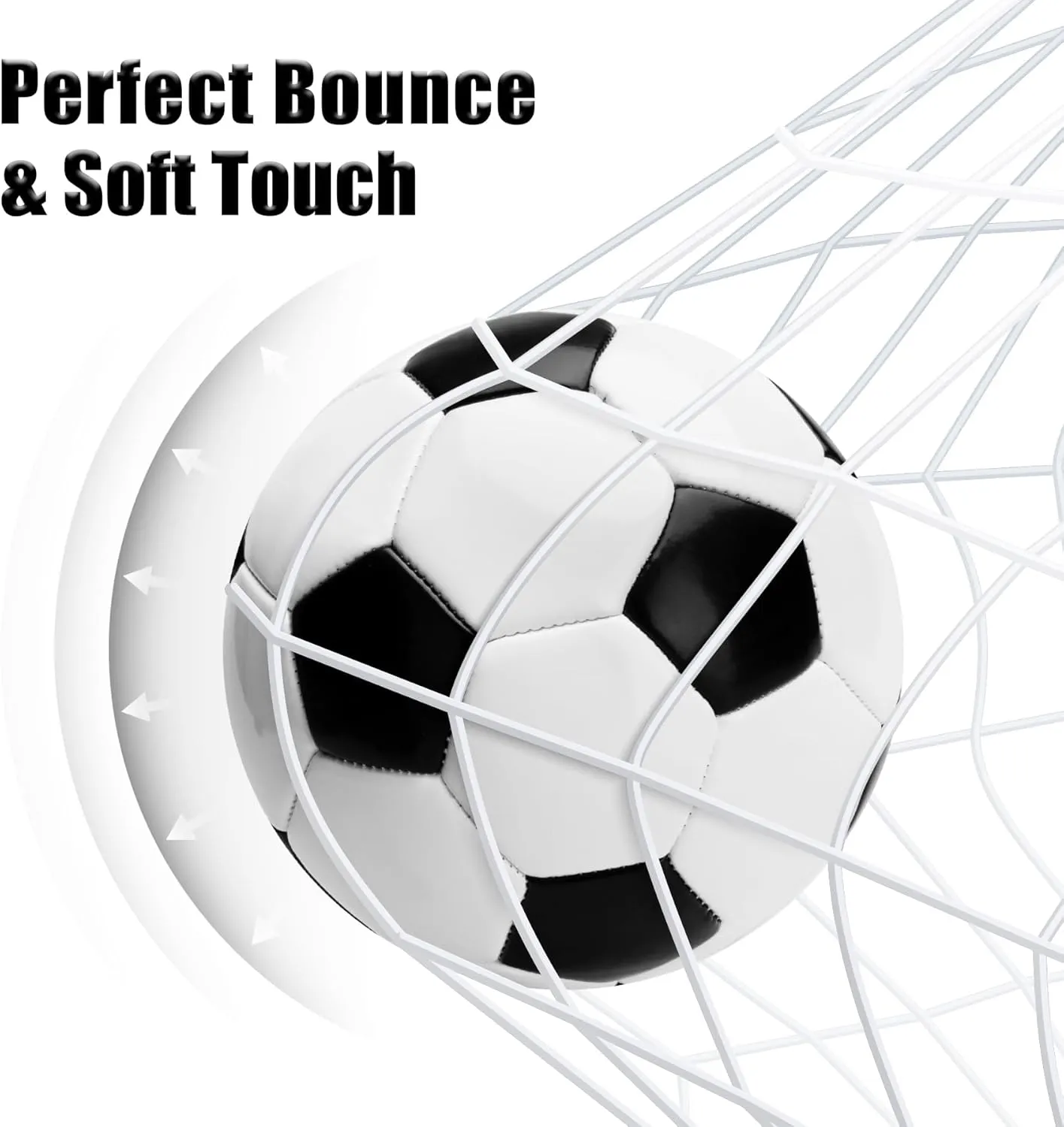 Soccer Ball Size 3 Size 4 Size 5 with Pump - Single, 2 or 3 Pack - Official Size & Weight - Classic Indoor Outdoor Soccer Long-Lasting Performance- Ideal Gift for Toddler Kids Boys Girls Youth Adult