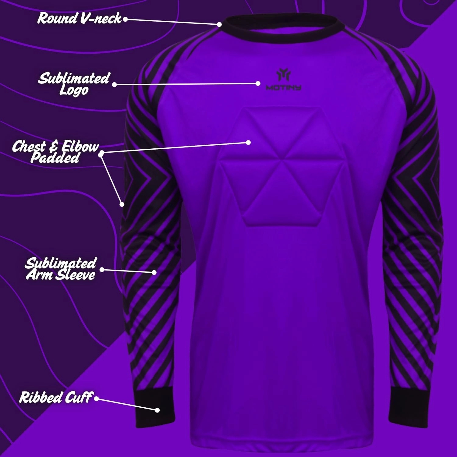 Soccer Goalie Jersey - Pro Series - Chest & Elbow Padded - Quick-Dry Fabric - Ergonomic Fit - Enhanced Durability