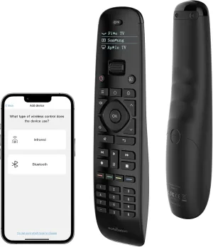 SofaBaton U2 Universal Remote with Backlit Button, All in One Universal Remote Control with App Control, Custom Macros, Compatible with Smart TVs,Sound Bar and DVD/Blu-ray Players, and More