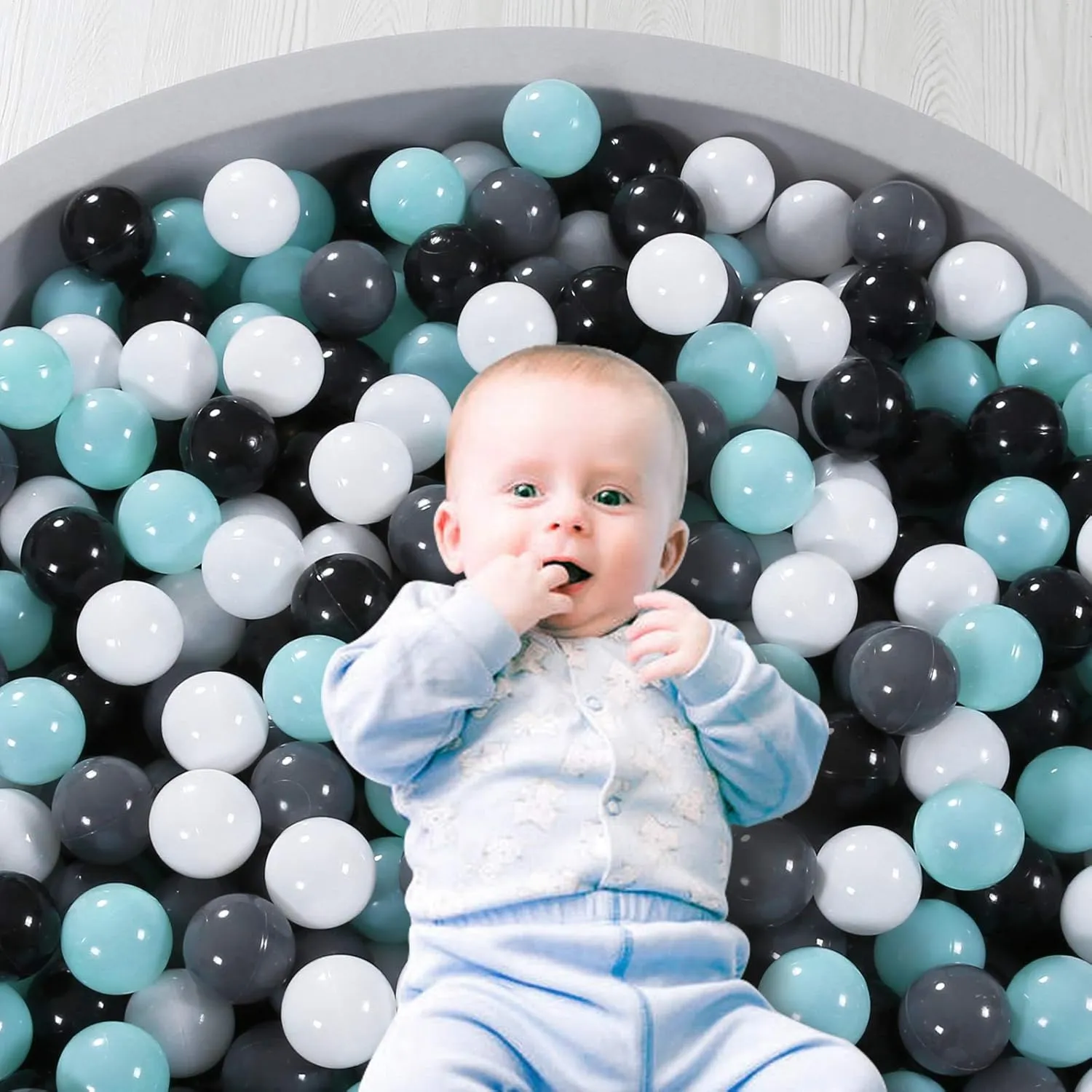 Soft Plastic Ball Pit Balls, 100 200 500pcs Plastic Toy Balls for Kids, Crush Proof Stress Balls for Baby Toddler Birthday Party, Ball Pits Play Tent, Baby Pool Water Toys, Party Decoration