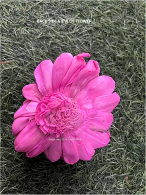Sola Bloomed Lotus Flowers for Decorations, D-I-Y Art and Crafts, Garland Making Festive Decor Pooja Decor Wedding Housewarming Table Decorations- (Light Pink Diameter Approx 10 cms, 2)