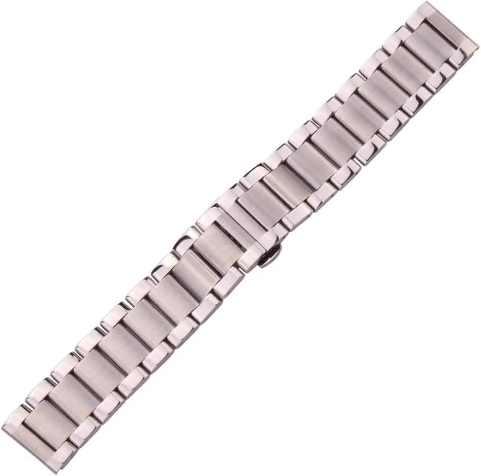 solid 316l stainless steel watchbands silver 18mm 20mm 21mm 22mm 23mm 24mm metal watch band strap wrist watches bracelet