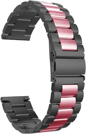 solid metal wristband for watch strap, quick release stainless steel strap replacement 20mm 22mm bracelet
