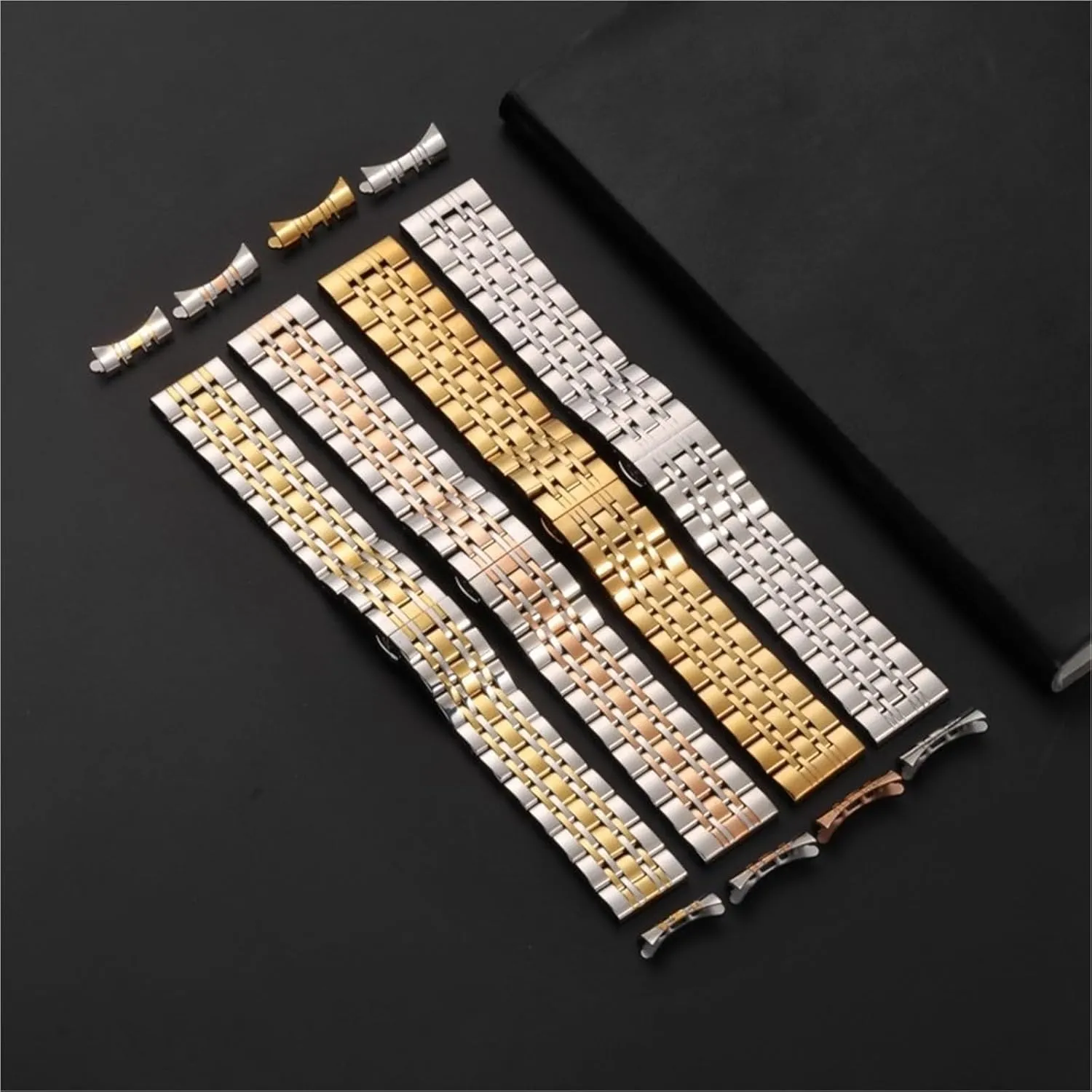 Solid Stainless Steel Band 18mm 20mm 22mm Universal Smartwatch Replacement Strap Bracelet Men Business Watchband Belt