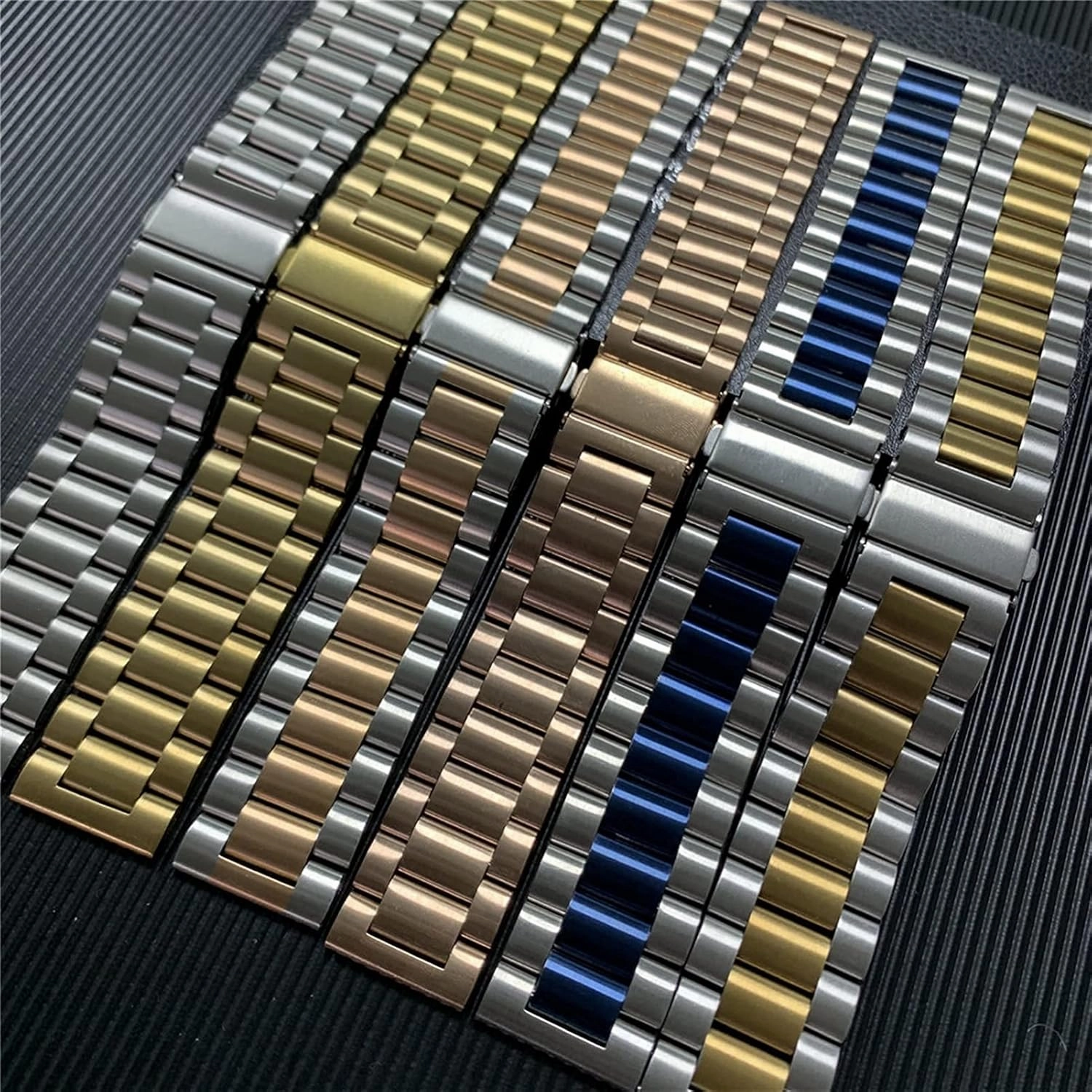 solid metal wristband for watch strap, quick release stainless steel strap replacement 20mm 22mm bracelet