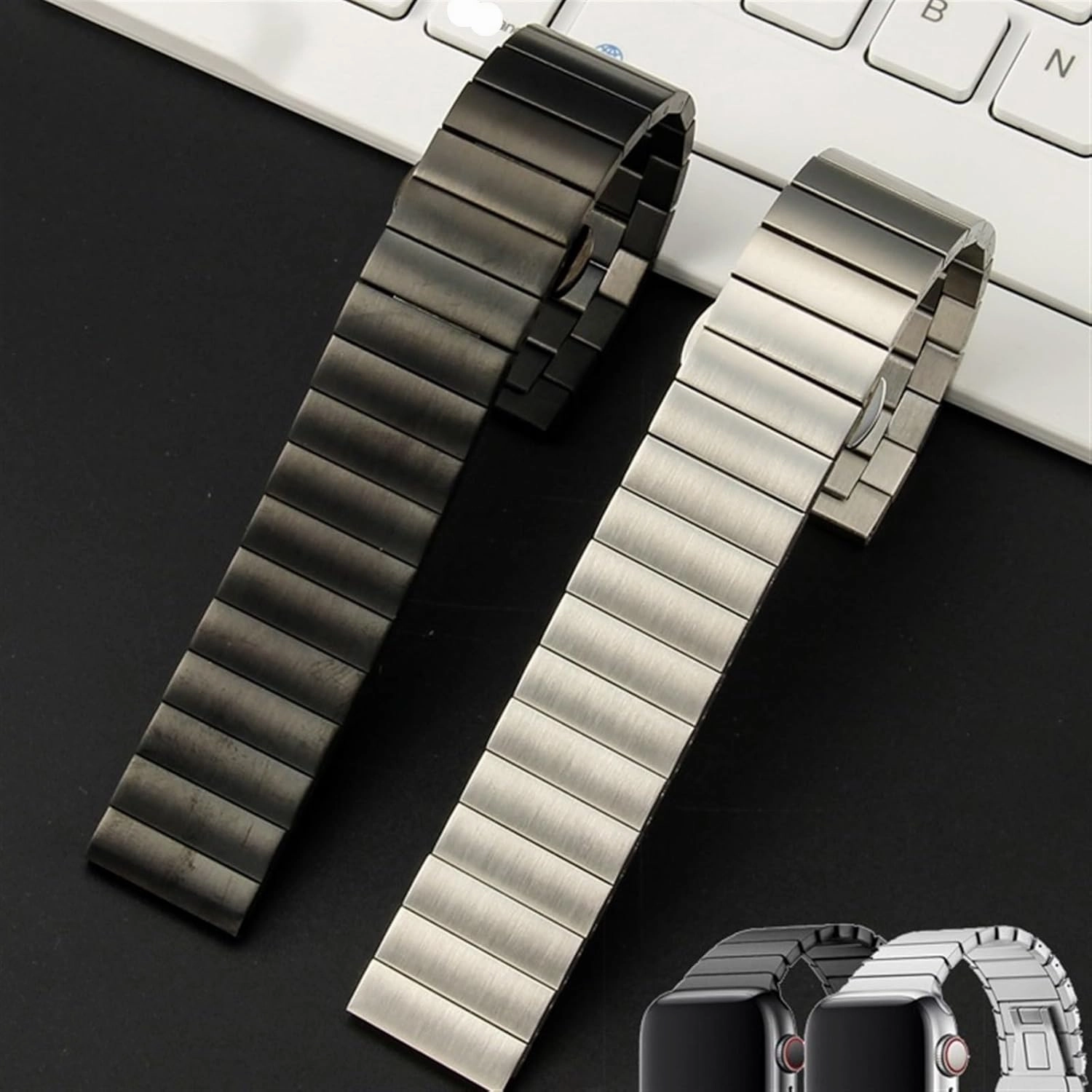 Solid Stainless Steel Watch Band 16mm 18mm 20mm 22mm for Smart Watch Quartz Watch Men's Women's Watch Accessories