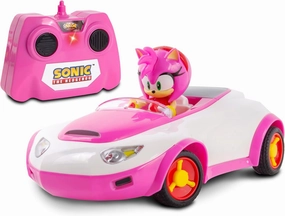 Sonic Team Racing RC: Amy Rose - NKOK (683), 1:28 Scale 2.4GHz Remote Controlled Car, 6.5' Compact Design, Officially Licensed Sega The Hedgehog, Battery Powered, Ages 6 