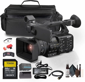 Sony PXW-Z200 4K 1" CMOS Sensor XDCAM Camcorder (PXW-Z200) W/ 64GB SF-M Tough Series Memory Card   Large Case   Card Reader   Memory Wallet   Cap Keeper   Cleaning Kit   HDMI Cable
