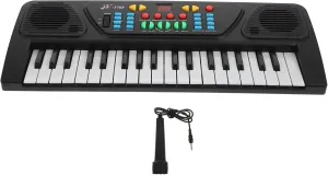 Sosoport 1Set Electronic Piano for Key Multifunctional Music Keyboard Educational Instrument Lightweight Design for Music Learning Fun Black