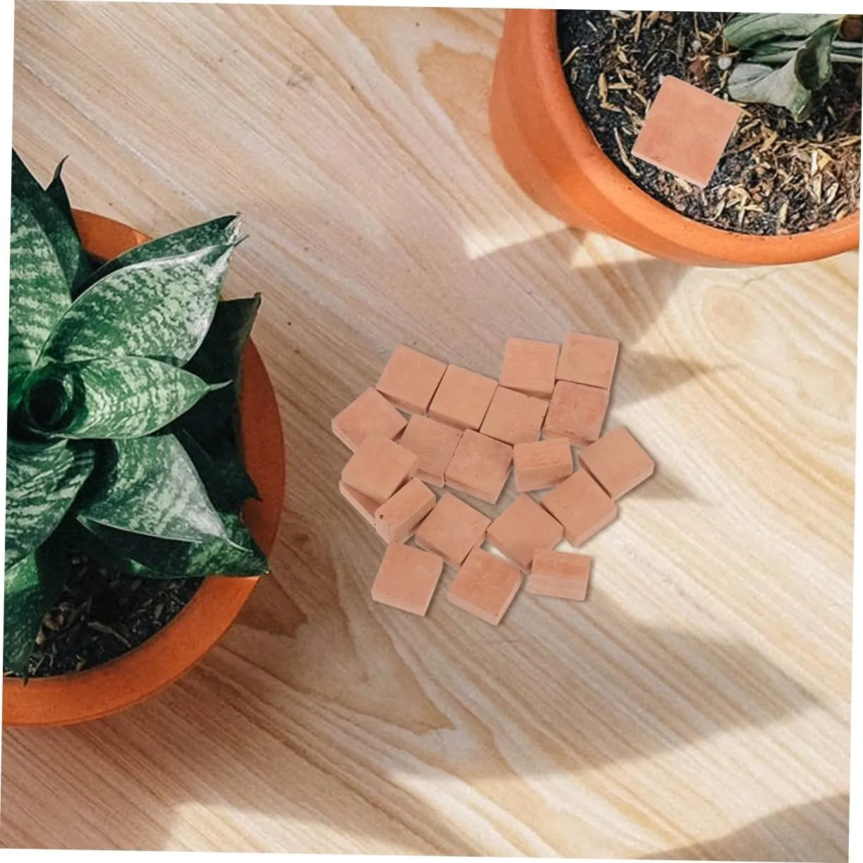 Sosoport 3sets 40pcs Miniature Square Shape Bricks for DIY Landscaping Faux Model Decor for Creating Houses and Gardens Compact and Practical Building Accessories 40pcs*3