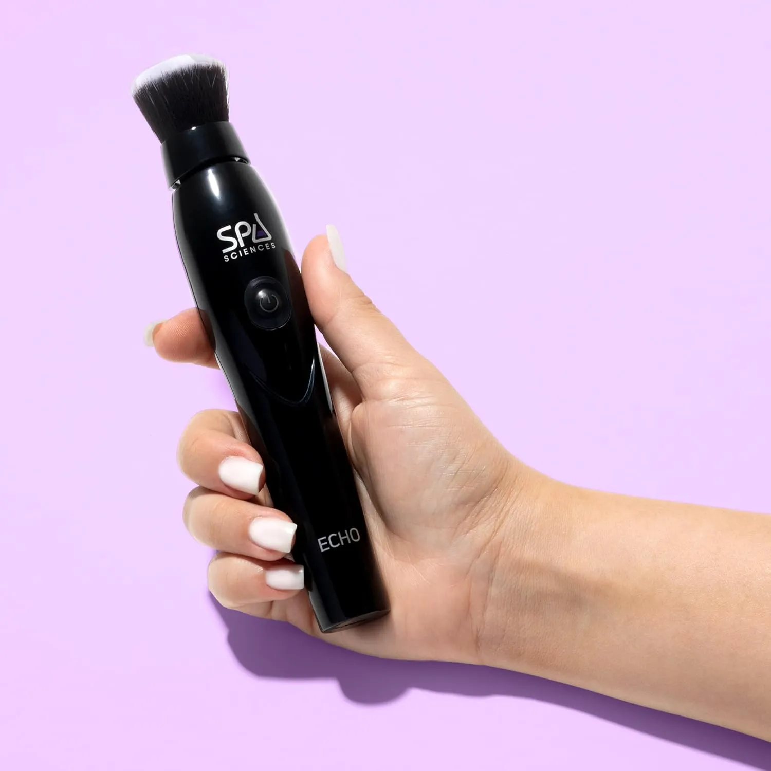 Spa Sciences ECHO - Makeup Brush for Flawless Blending, Contouring, Highlight & Airbrush Finish - 3 Speeds - Rechargeable