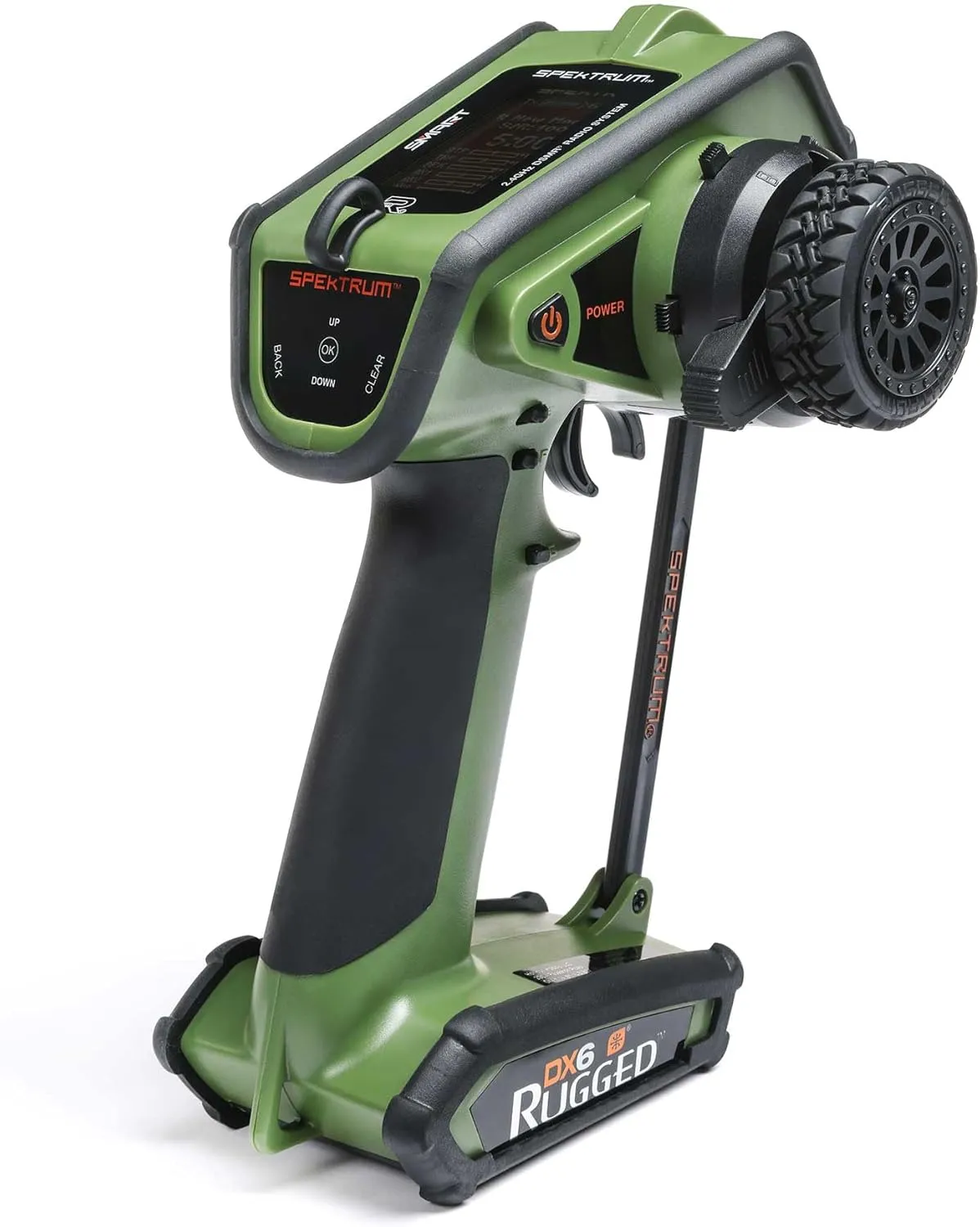Spektrum DX6 Rugged 6 Channel DSMR Transmitter Only, Green, SPMR6215G
