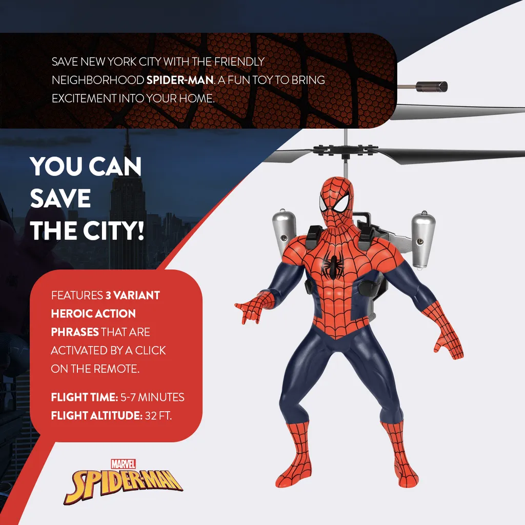 Spider-Man IR Remote Control Flying Figure