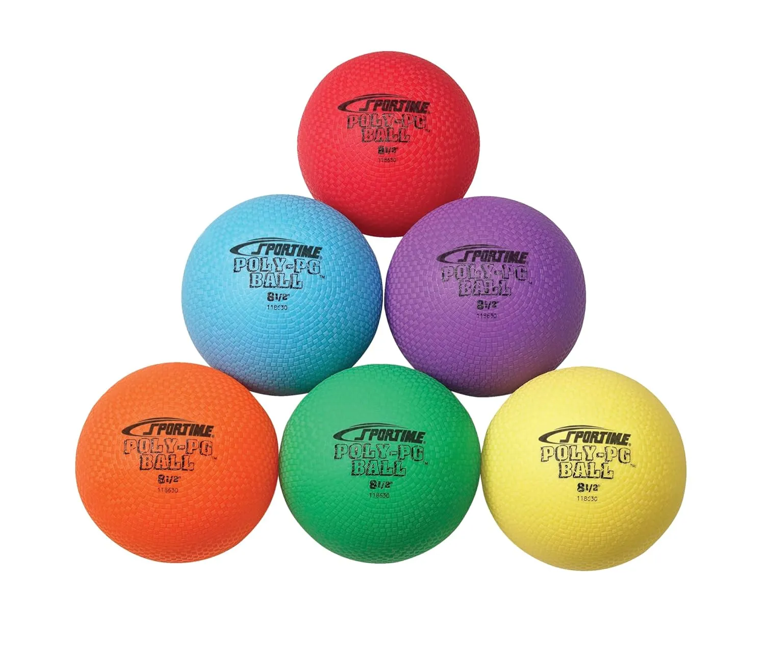 Sportime Poly-PG Gradeball Set, 8-1/2 Inches, Set of 6 - 1005620