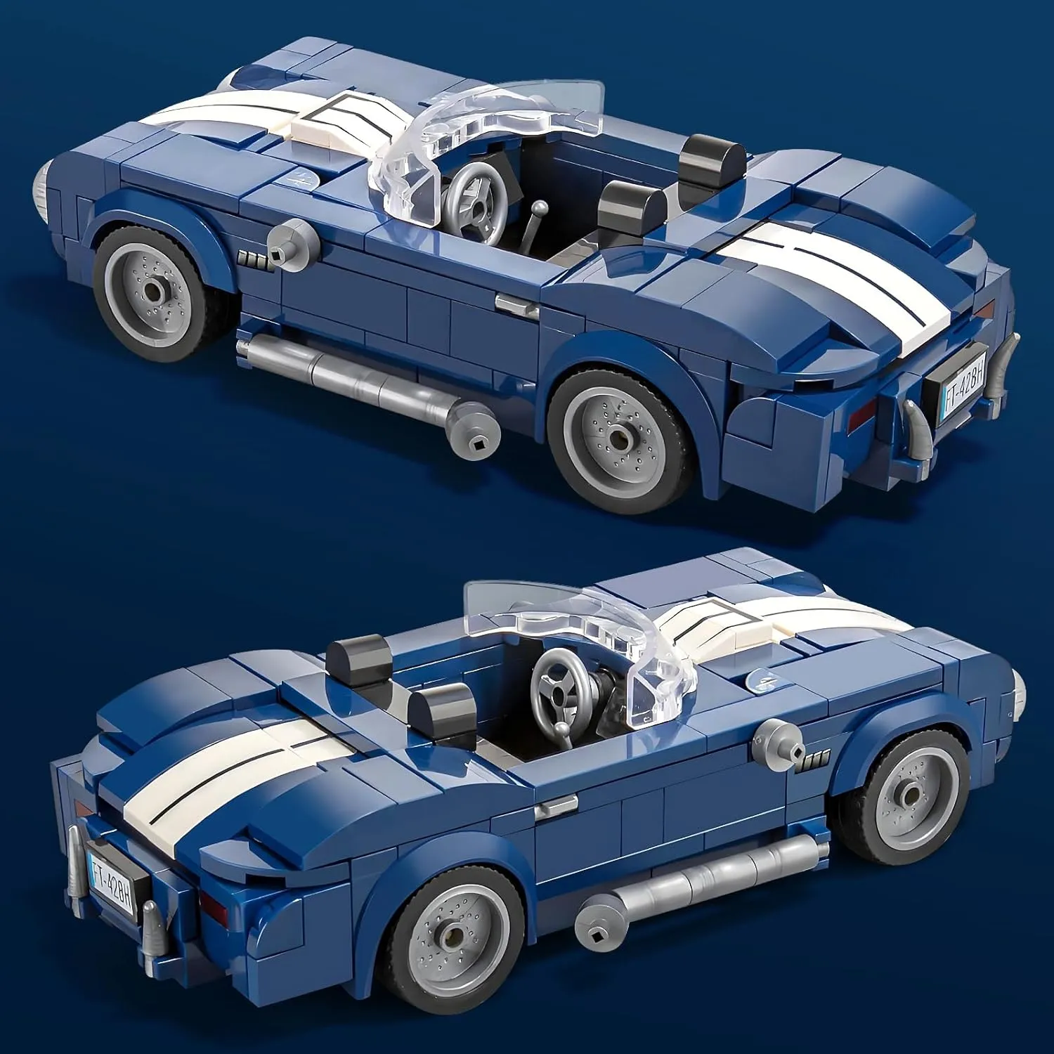 Sports Car Building Set for Adults, Classic Racing Car Collectible Decor Model Kit with Display Box, Cool Vehicles Gifts for Kids Boys Teens Age 8-14 12-16 (324 Pieces)