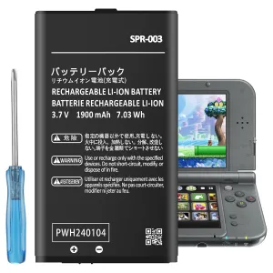 SPR-003 Battery, 2025 New Upgraded 1900mAh Ultra High Capacity Lithium-ion Replacement Battery for Nintendo 3DS XL/New 3DS XL/ 3DS LL/New 3DS LL Game Console with Repair Tool