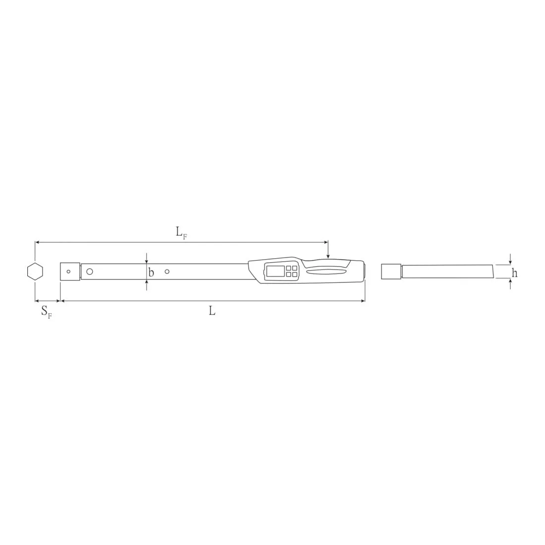 Stahlwille 96501740 730D MANOSKOP Torque Wrench - 40-400 N.m, 14x18 mm, Quickrelease Safety Lock, Fast-setting, Automatic Compensation, Ergonomic Handle, Made in Germany
