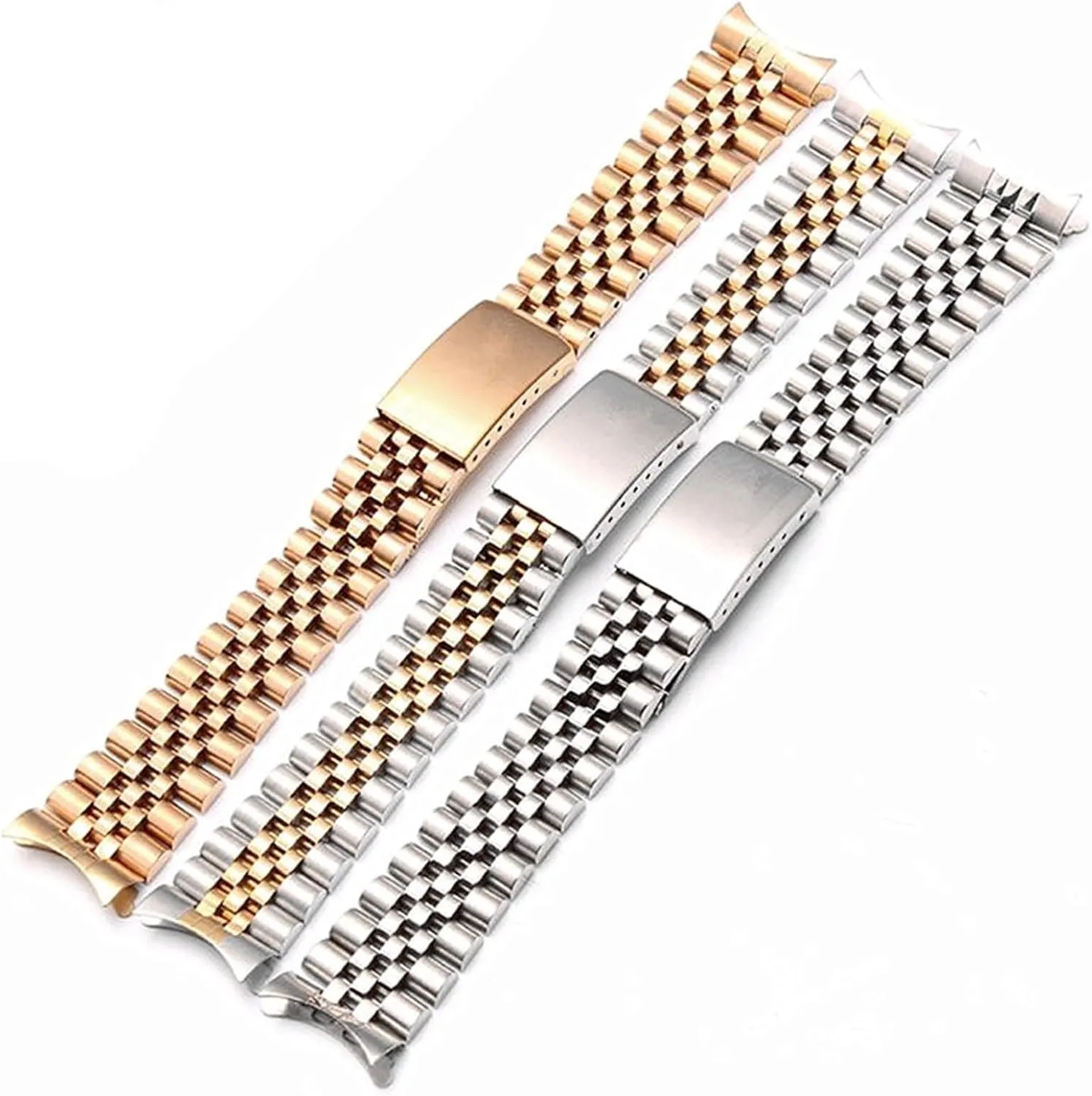 Stainless Steel Band Metal Band 20mm 21mm 22mm Replacement Wristband For Smart Watch Quartz Watch Universal Watch Accessories
