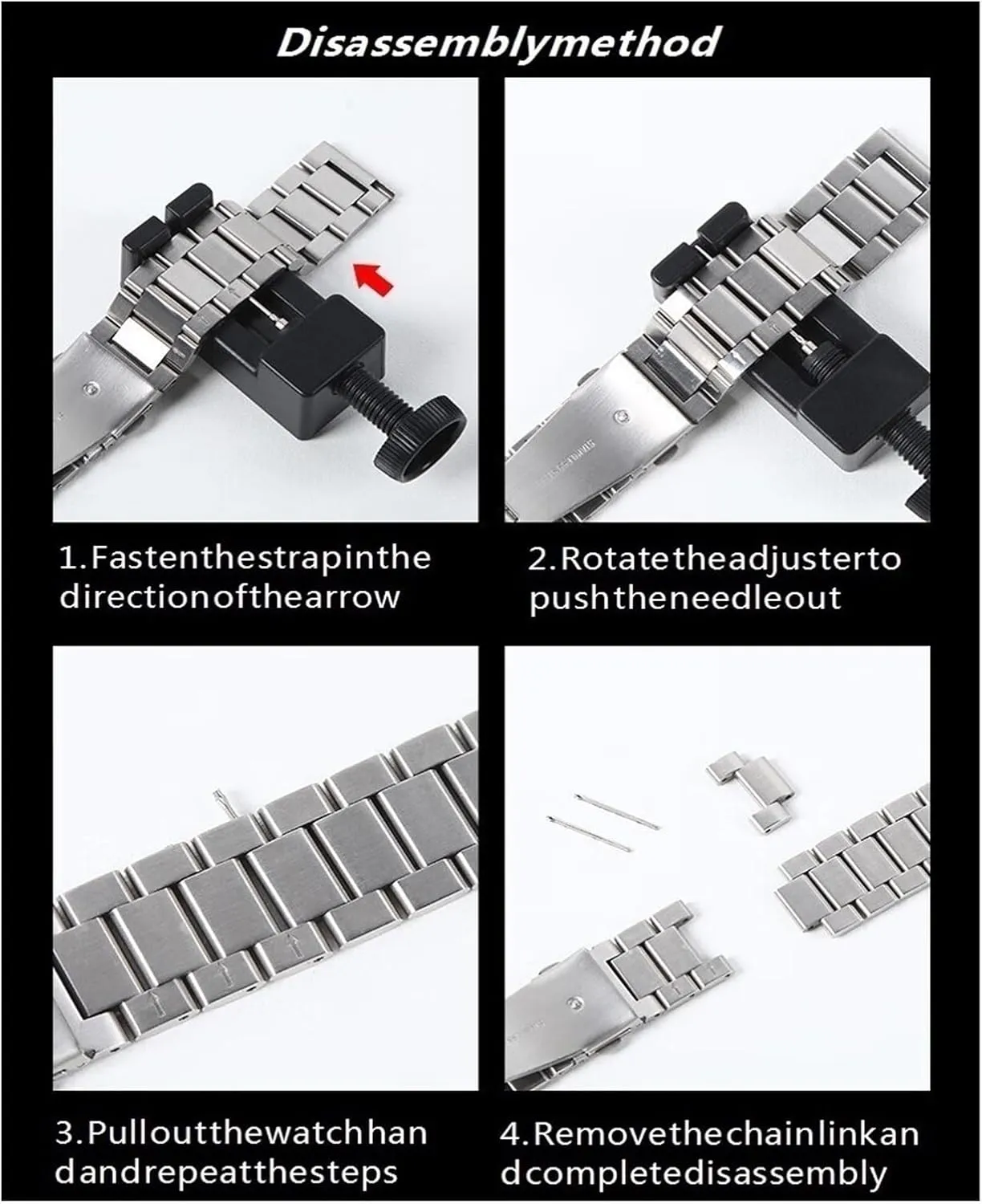 Stainless Steel Band Metal Band 20mm 21mm 22mm Replacement Wristband For Smart Watch Quartz Watch Universal Watch Accessories