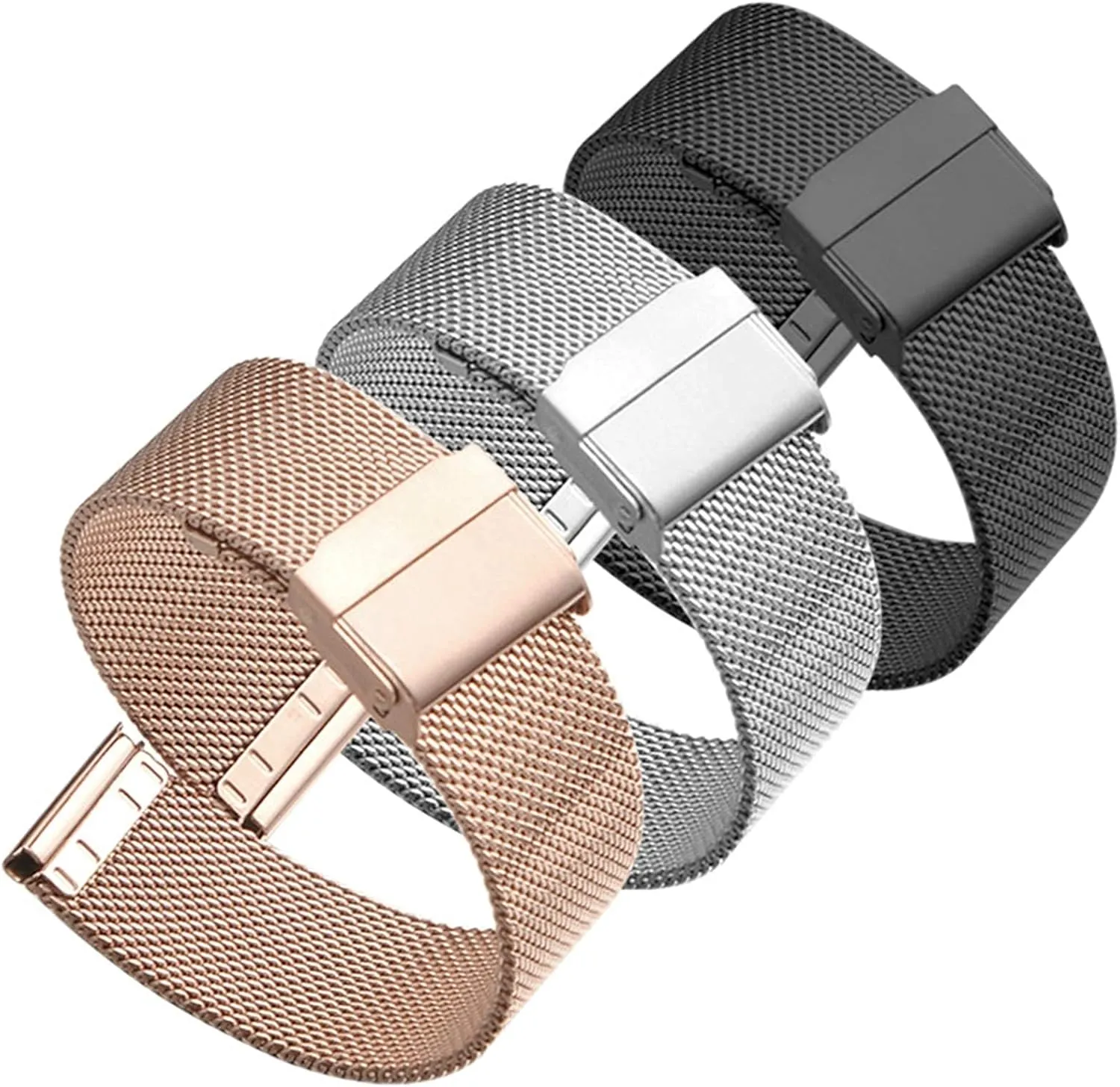 Stainless Steel Strap 16mm 18mm 19mm 20mm 22mm Metal Wristband Bracelet